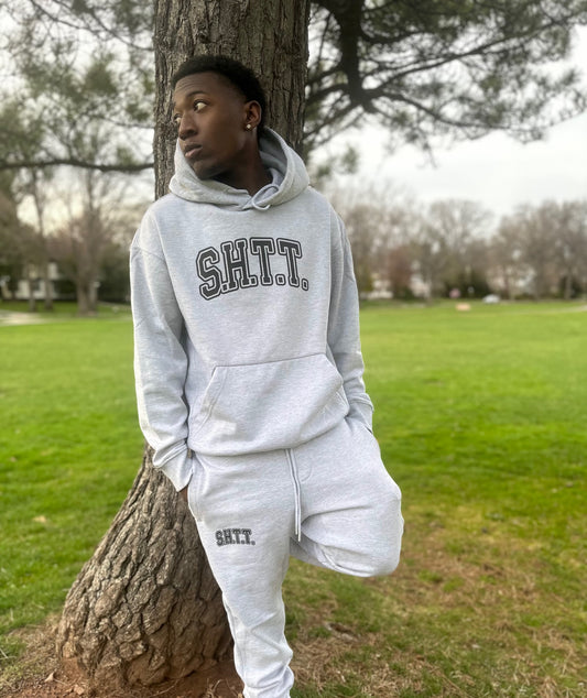 "Vintage S.H.T.T." Premium Over sized Sweatsuit (Black Print)